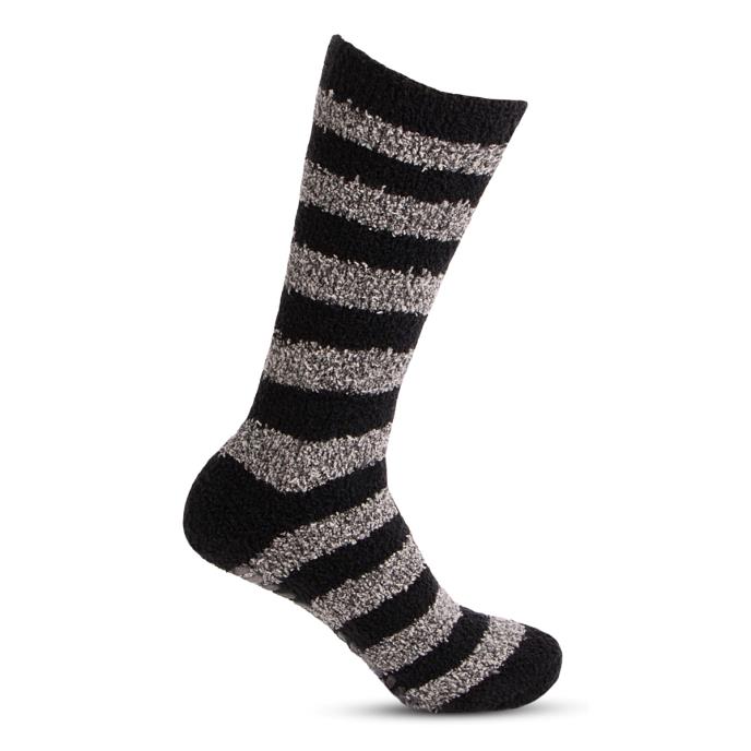 totes toasties Mens Supersoft Socks (Twin Pack)  Black/Grey Extra Image 4